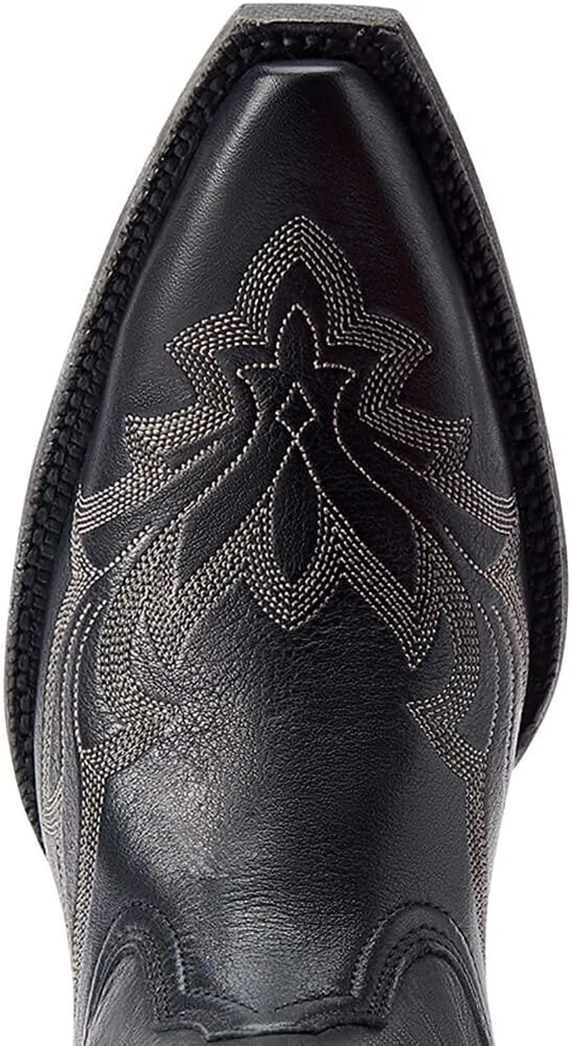 Ariat Women's Jennings Stretchfit Western Boot, Black Deertan