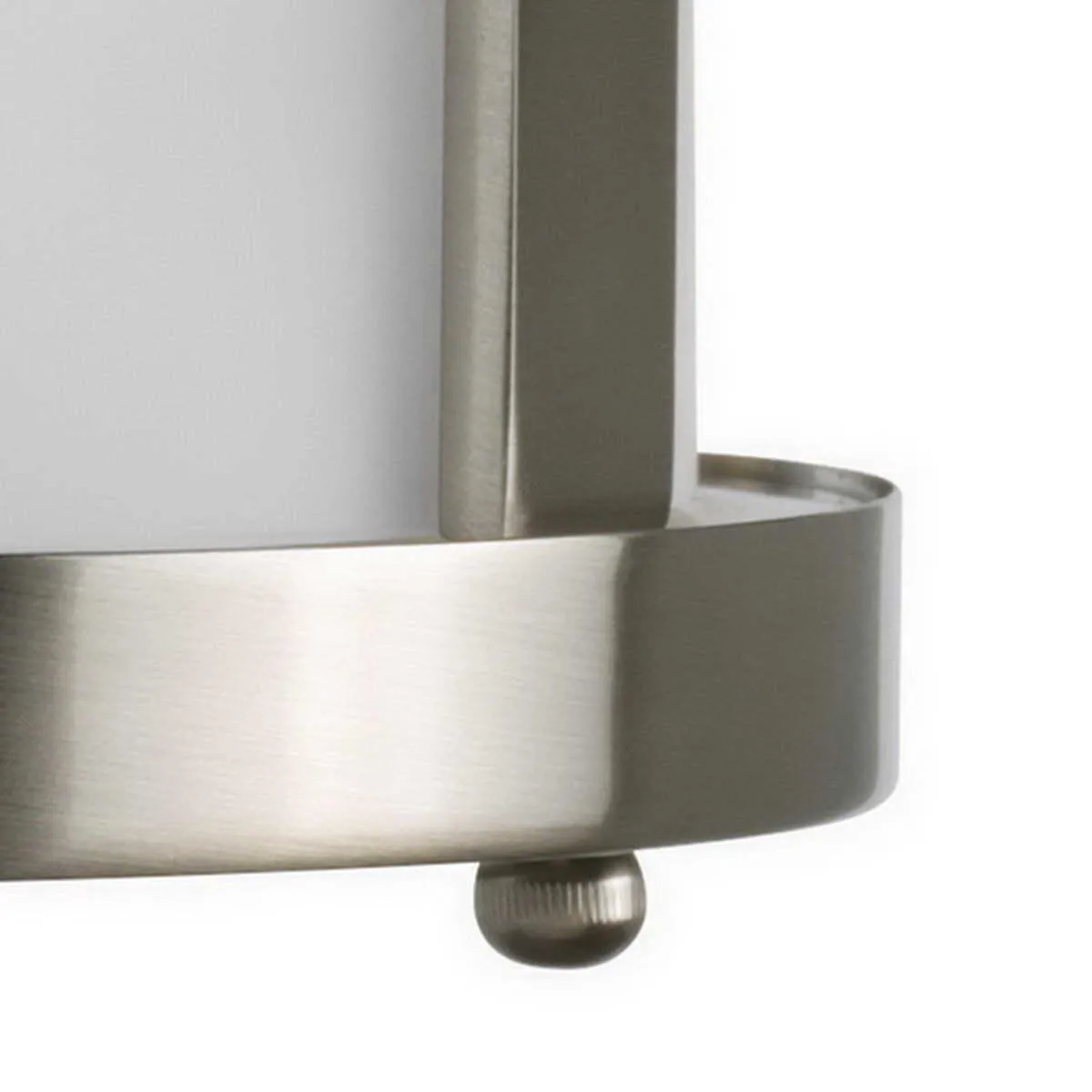 Bay Court 15 in. 2 Lights Flush Mount Light Nickel Finish