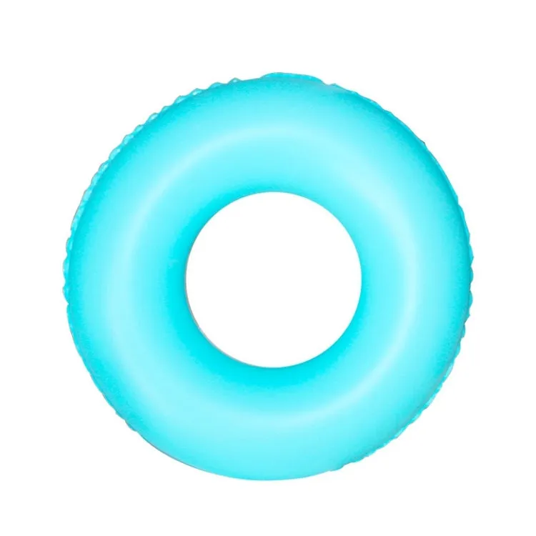 Cartoon Pattern Double Airbag Thickened Inflatable Swimming Ring Crystal Swimming Ring, Size:80 cm(Blue)
