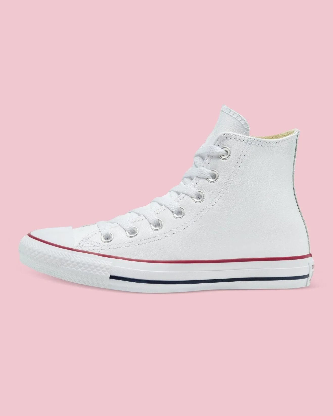 CONVERSE Chuck Taylor All Star Leather Hi Shoe - White