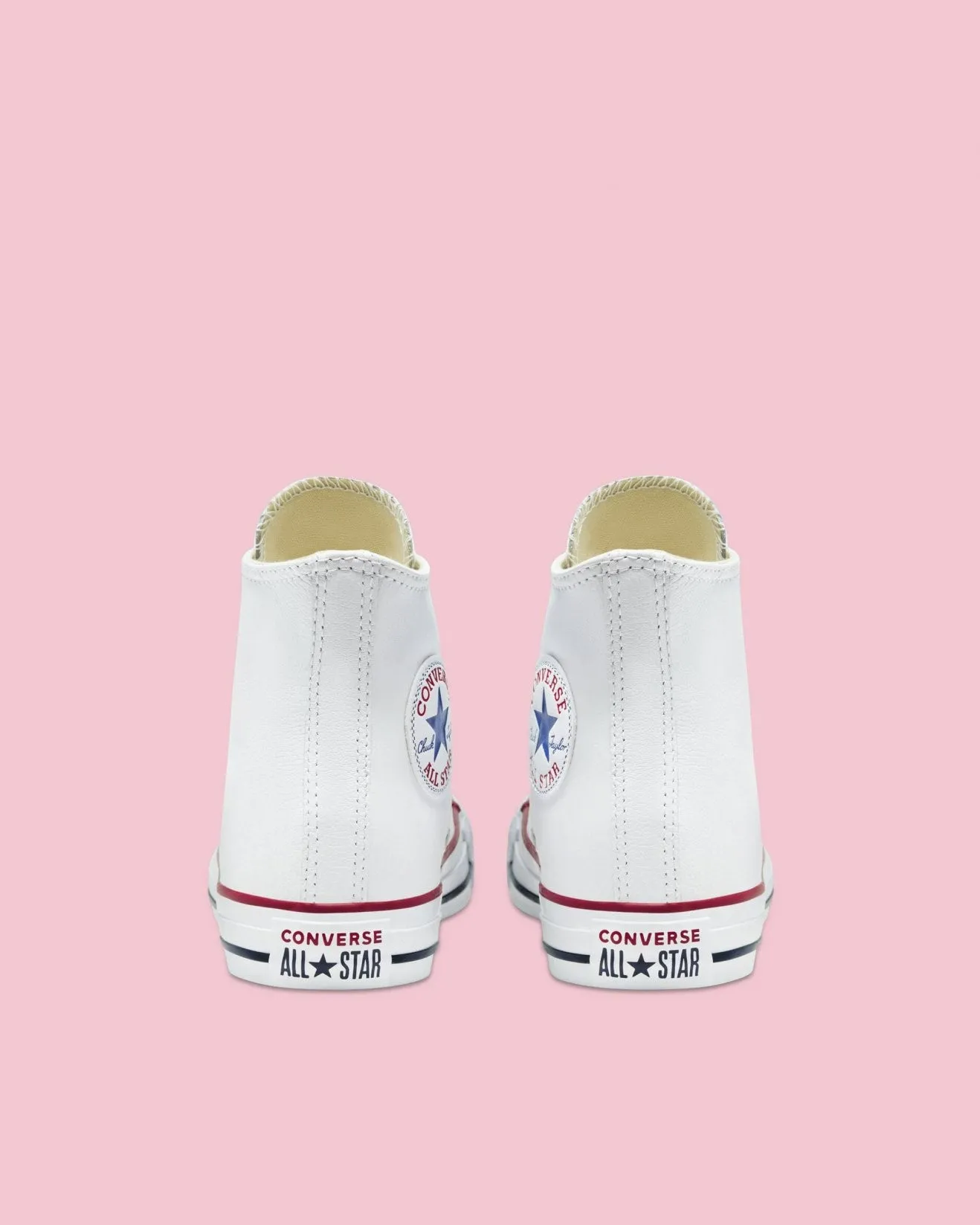 CONVERSE Chuck Taylor All Star Leather Hi Shoe - White