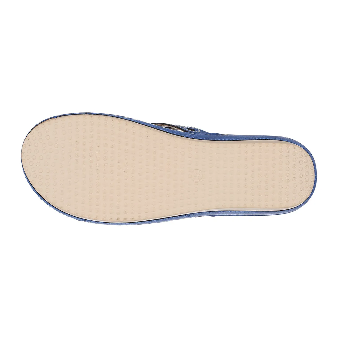 Ganni Blue Wedge Sandals