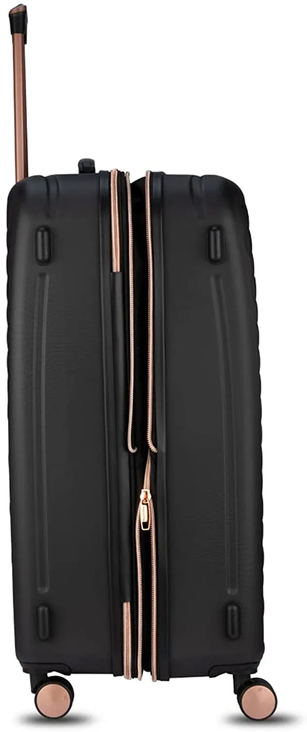it luggage Fashionista PC Suitcase |Expandable Large | 8 Wheel Trolley |16-1646A-08 |Black 69cm
