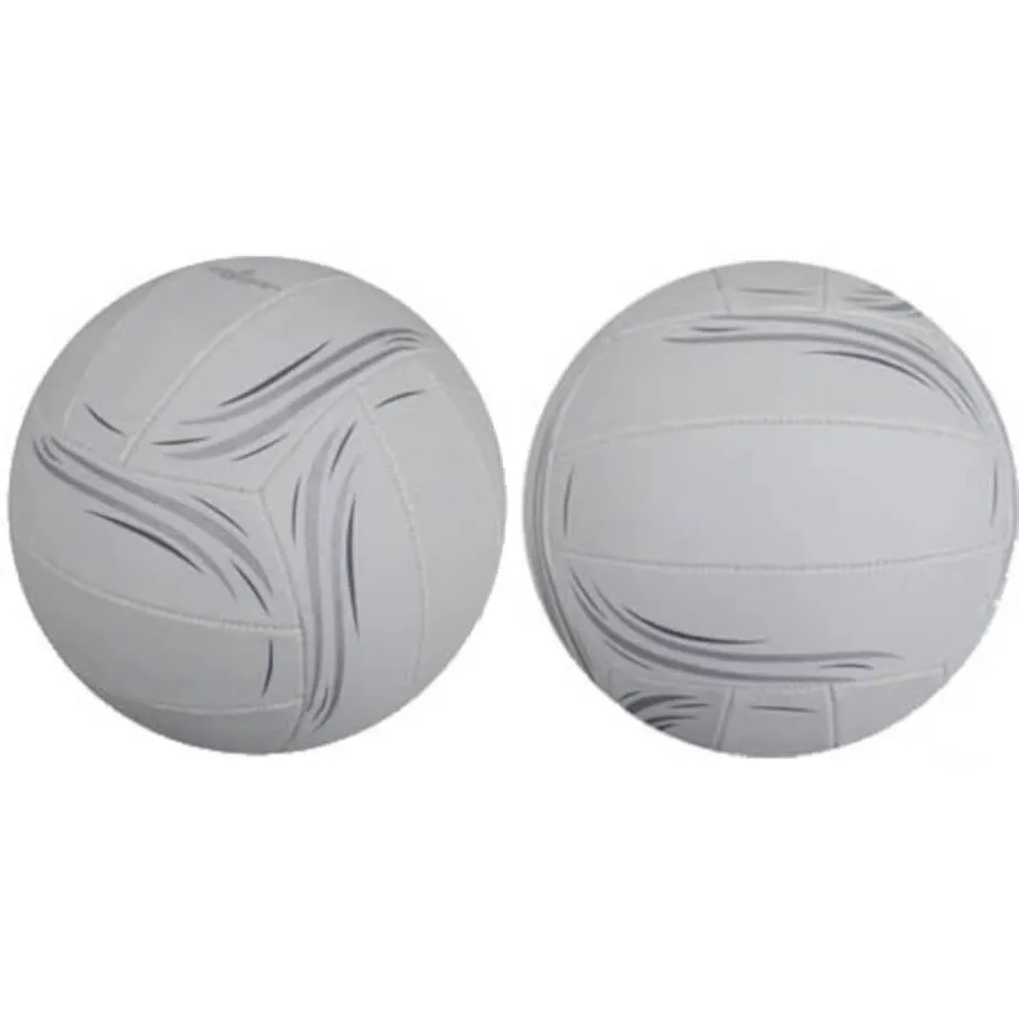 Netball White 18 Panel PVC; Size 5