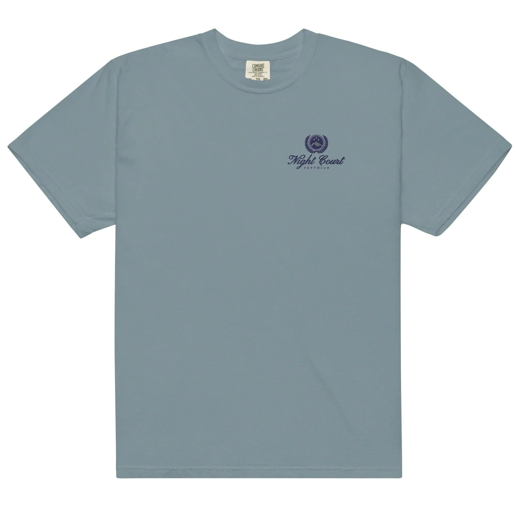 Night Court Embroidered Tee Shirt