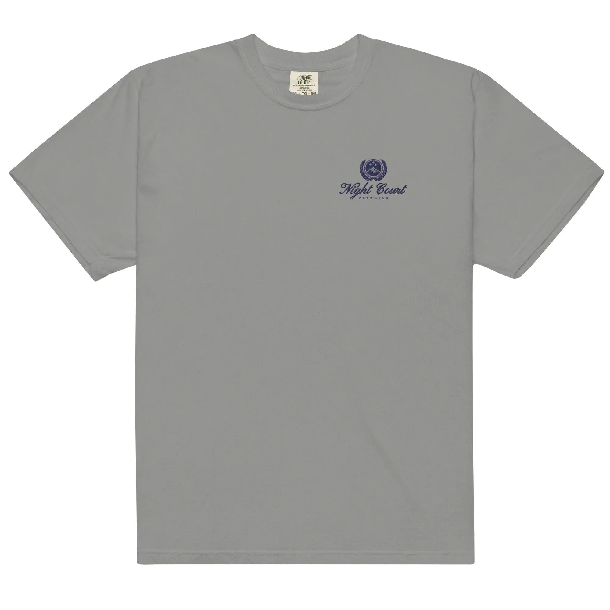 Night Court Embroidered Tee Shirt