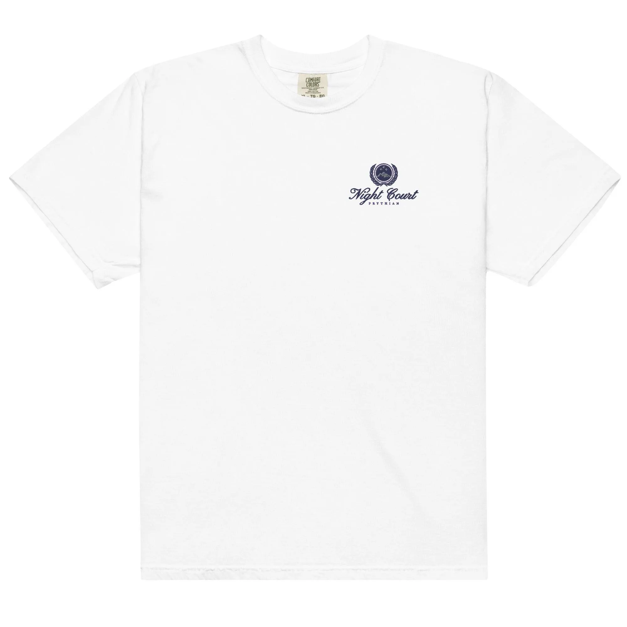 Night Court Embroidered Tee Shirt