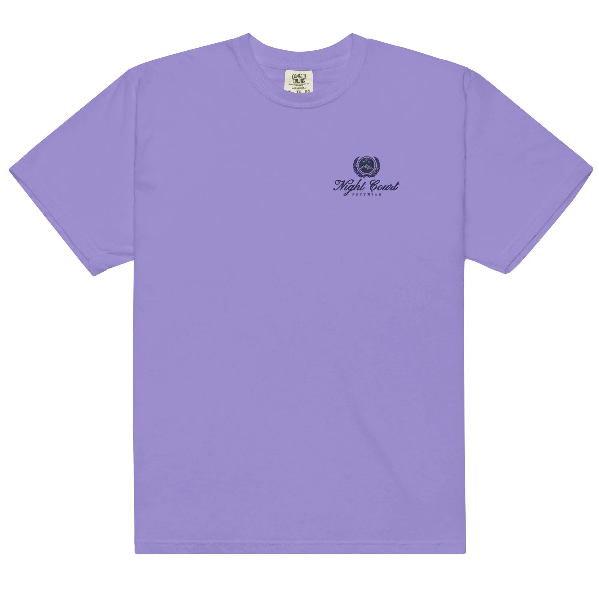 Night Court Embroidered Tee Shirt