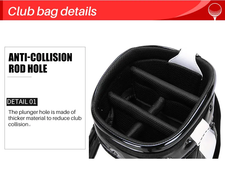 PU Leather Golf Staff Bag