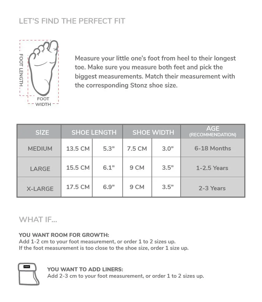 Stonz Hidden Elastic Baby Booties - Heather Grey