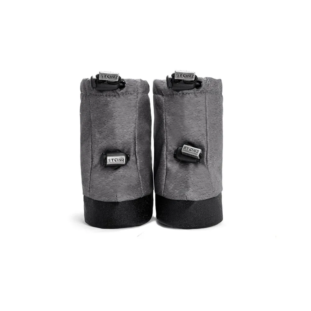 Stonz Hidden Elastic Baby Booties - Heather Grey