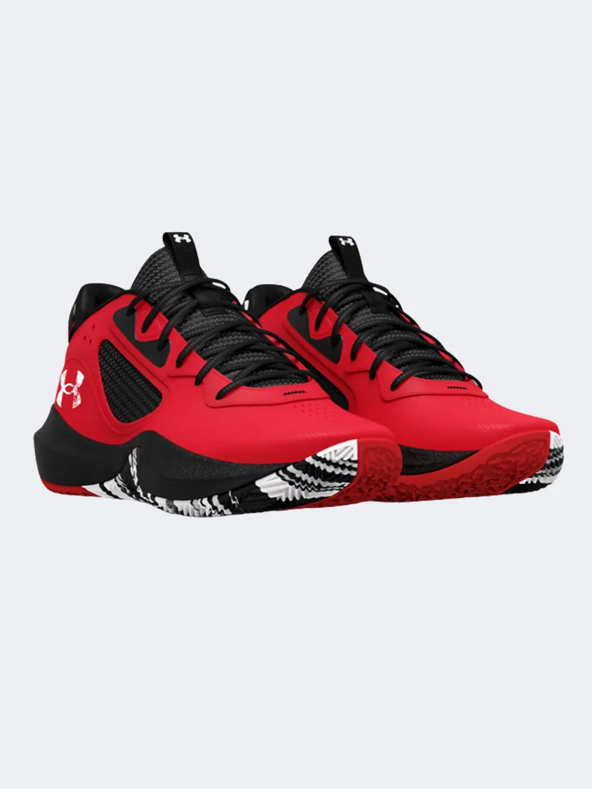 Under Armour Lockdown 6 Gs-Boys Basketball Shoes Red/Black