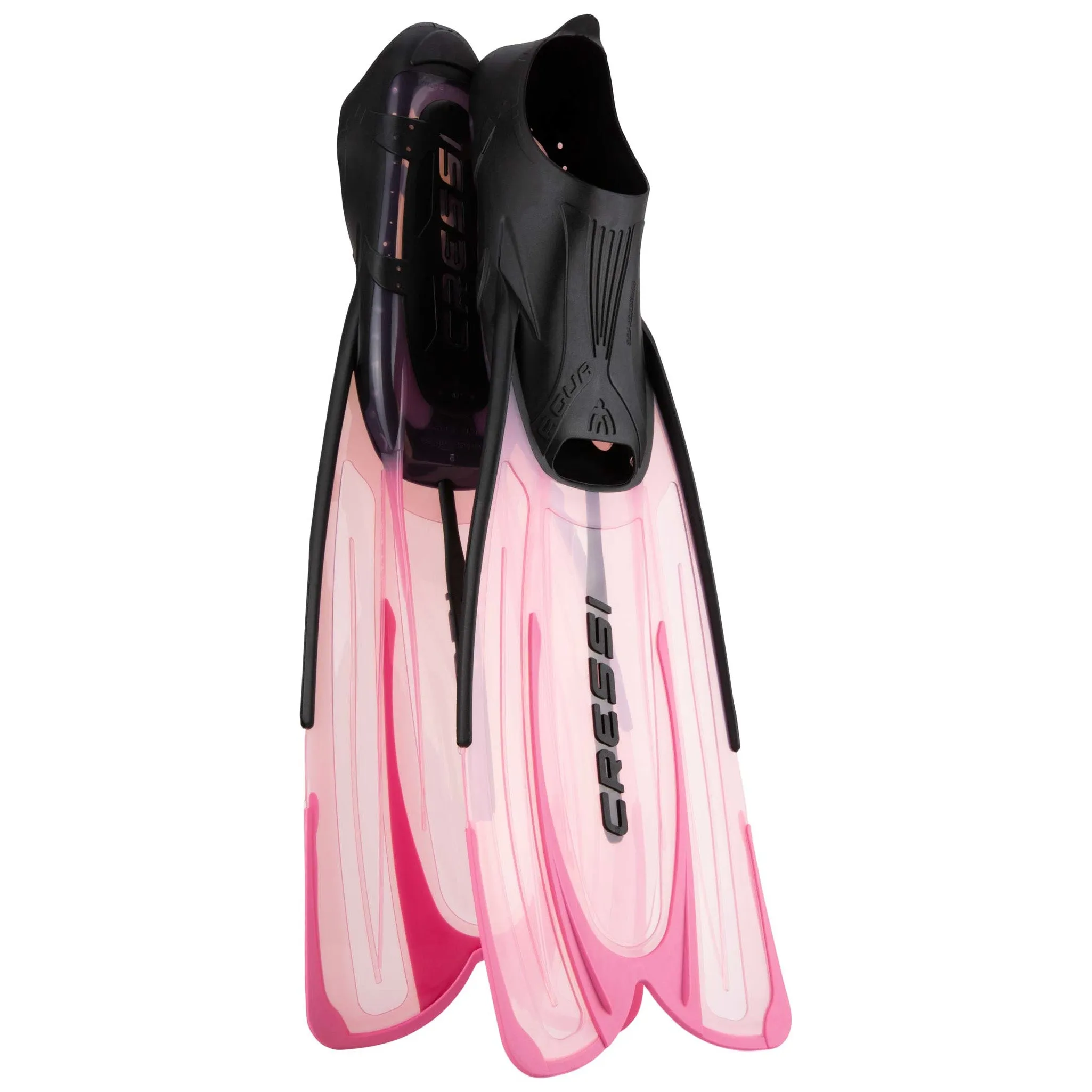 Used Cressi Agua Full Foot Fins - Pink - US Man 7/8 | US Lady 8/9 | EU 39/40